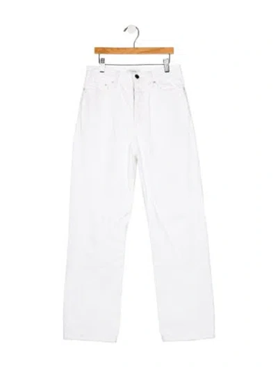 Pre-owned Totême High-rise Straight Leg Jeans In Blue