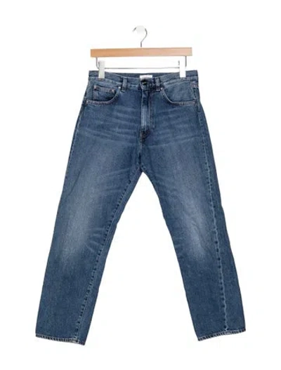 Pre-owned Totême High-rise Straight Leg Jeans In Blue