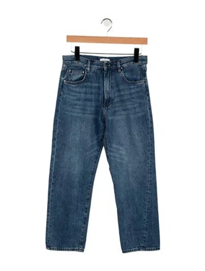Pre-owned Totême High-rise Straight Leg Jeans In Blue