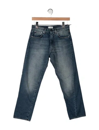 Pre-owned Totême High-rise Straight Leg Jeans In Blue