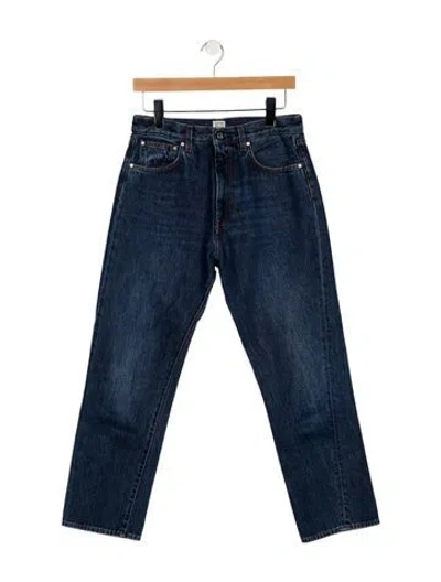 Pre-owned Totême High-rise Straight Leg Jeans In Blue