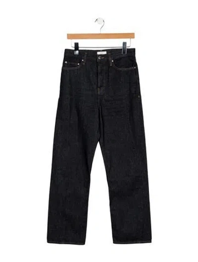 Pre-owned Totême High-rise Straight Leg Jeans In Blue