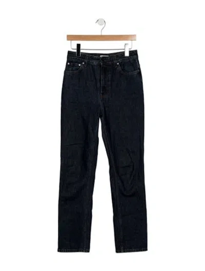 Pre-owned Totême High-rise Straight Leg Jeans In Blue