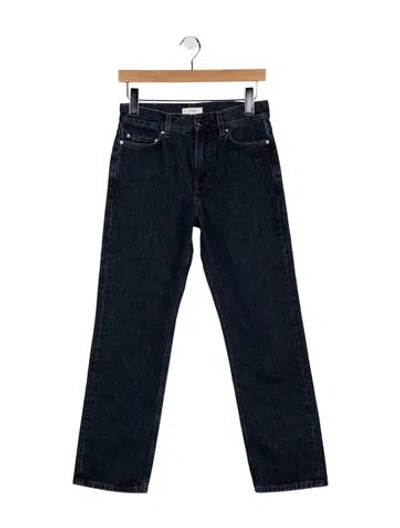 Pre-owned Totême High-rise Straight Leg Jeans In Blue