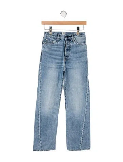 Pre-owned Totême High-rise Straight Leg Jeans In Blue