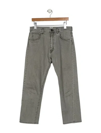 Pre-owned Totême High-rise Straight Leg Jeans In Gray
