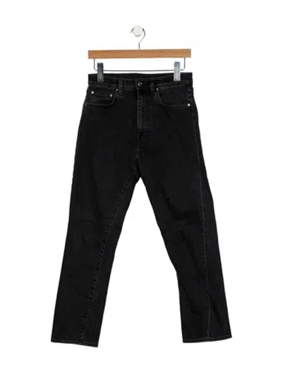 Pre-owned Totême High-rise Straight Leg Jeans In Gray