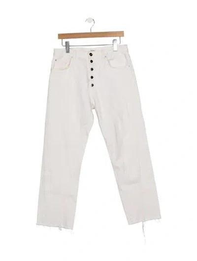 Pre-owned Totême High-rise Straight Leg Jeans In Neutral