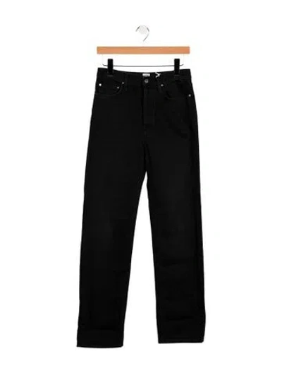 Pre-owned Totême High-rise Straight Leg Jeans W/ Tags In Black