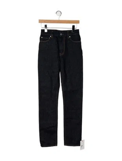 Pre-owned Totême High-rise Straight Leg Jeans W/ Tags In Black