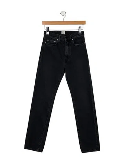 Pre-owned Totême High-rise Straight Leg Jeans W/ Tags In Gray
