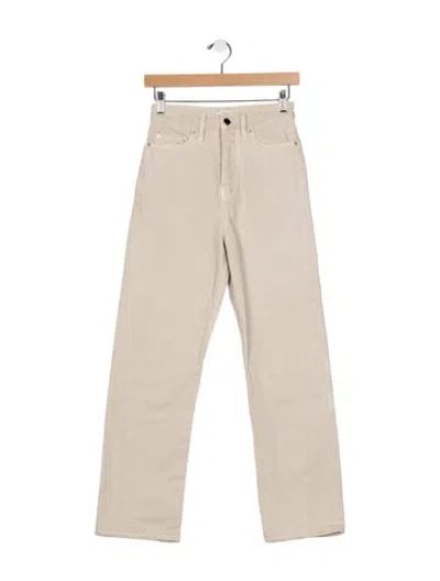 Pre-owned Totême High-rise Straight Leg Jeans W/ Tags In Neutral
