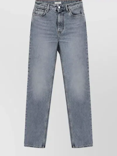 Totême High-rise Tapered-leg Jeans In Blue