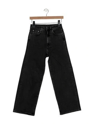 Pre-owned Totême High-rise Wide Leg Jeans In Black
