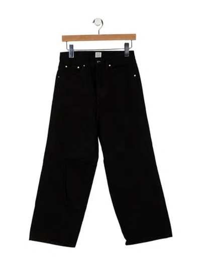 Pre-owned Totême High-rise Wide Leg Jeans In Black