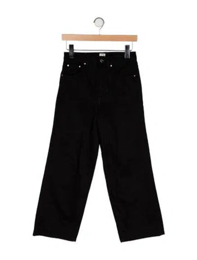Pre-owned Totême High-rise Wide Leg Jeans In Black