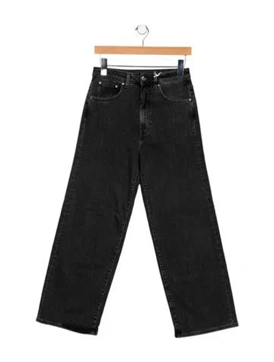 Pre-owned Totême High-rise Wide Leg Jeans In Black