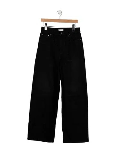 Pre-owned Totême High-rise Wide Leg Jeans In Black
