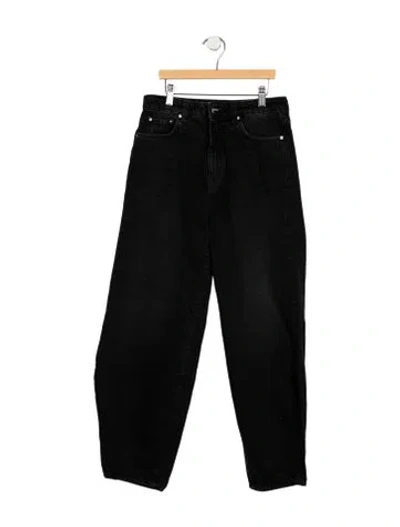 Pre-owned Totême High-rise Wide Leg Jeans In Black