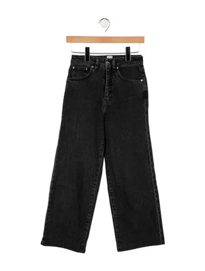 Pre-owned Totême High-rise Wide Leg Jeans In Black