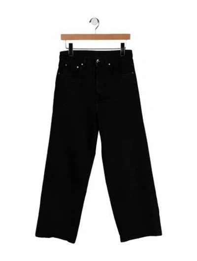 Pre-owned Totême High-rise Wide Leg Jeans In Black