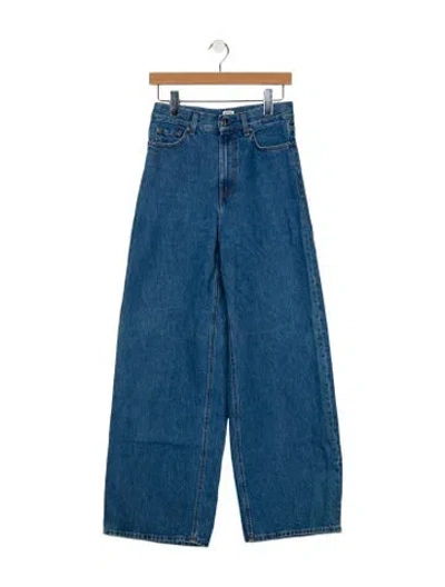 Pre-owned Totême High-rise Wide Leg Jeans In Blue