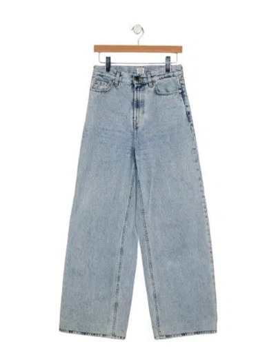 Pre-owned Totême High-rise Wide Leg Jeans In Blue