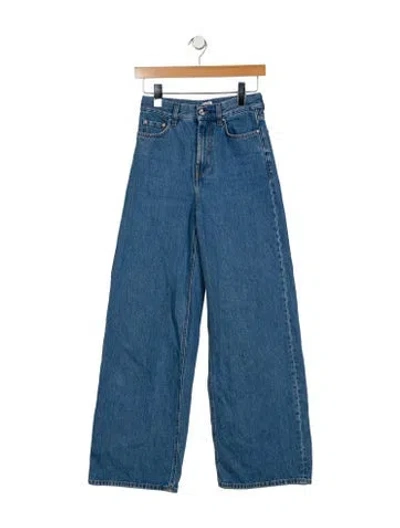 Pre-owned Totême High-rise Wide Leg Jeans In Blue