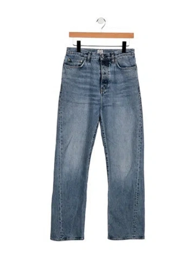 Pre-owned Totême High-rise Wide Leg Jeans In Blue