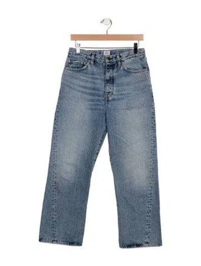 Pre-owned Totême High-rise Wide Leg Jeans In Blue