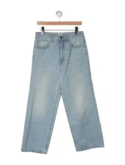 Pre-owned Totême High-rise Wide Leg Jeans In Blue
