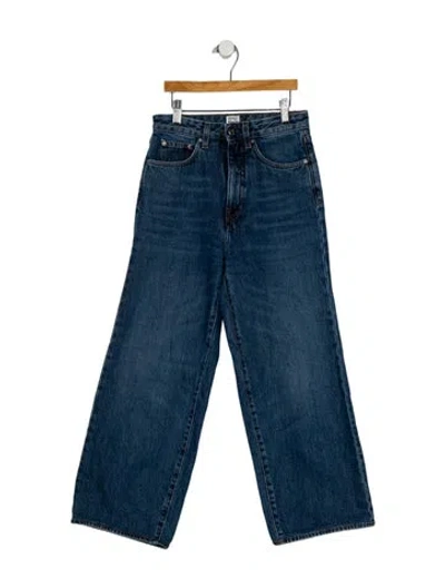 Pre-owned Totême High-rise Wide Leg Jeans In Blue