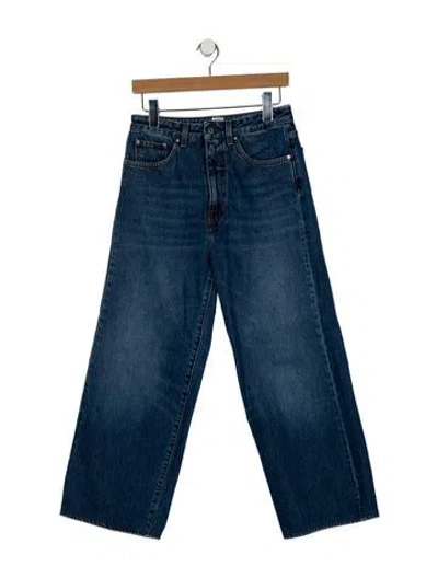 Pre-owned Totême High-rise Wide Leg Jeans In Blue