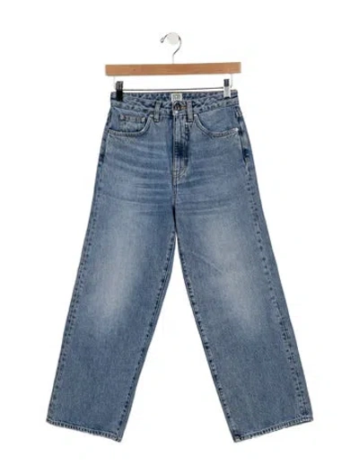 Pre-owned Totême High-rise Wide Leg Jeans In Blue