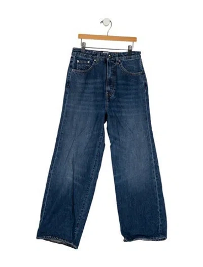 Pre-owned Totême High-rise Wide Leg Jeans In Blue
