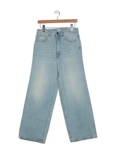 Pre-owned Totême High-rise Wide Leg Jeans In Blue