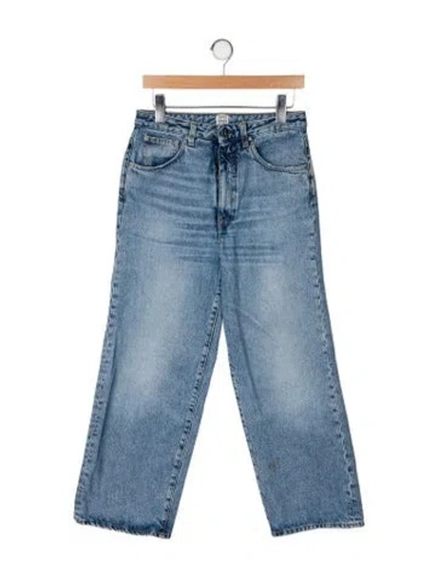 Pre-owned Totême High-rise Wide Leg Jeans In Blue