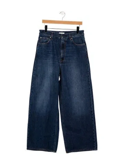 Pre-owned Totême High-rise Wide Leg Jeans In Blue
