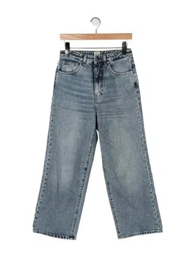 Pre-owned Totême High-rise Wide Leg Jeans In Blue