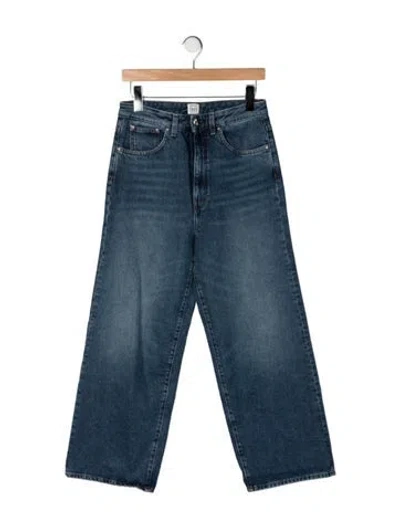 Pre-owned Totême High-rise Wide Leg Jeans In Blue