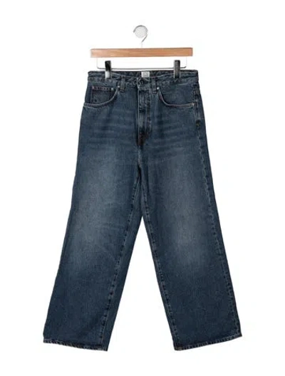 Pre-owned Totême High-rise Wide Leg Jeans In Blue