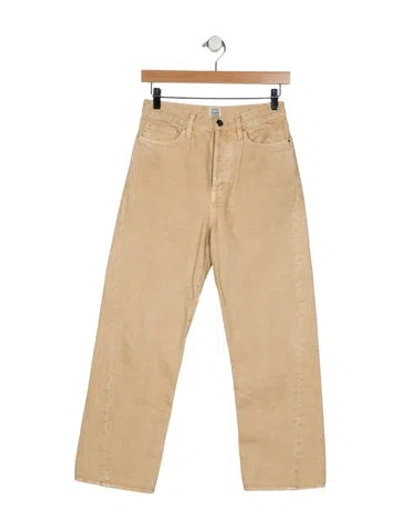 Pre-owned Totême High-rise Wide Leg Jeans In Neutral