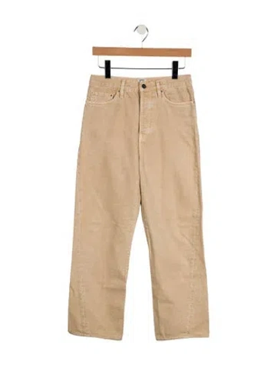 Pre-owned Totême High-rise Wide Leg Jeans In Neutral