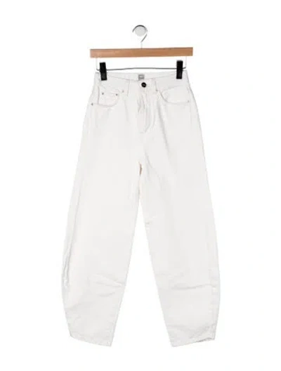 Pre-owned Totême High-rise Wide Leg Jeans In Neutrals