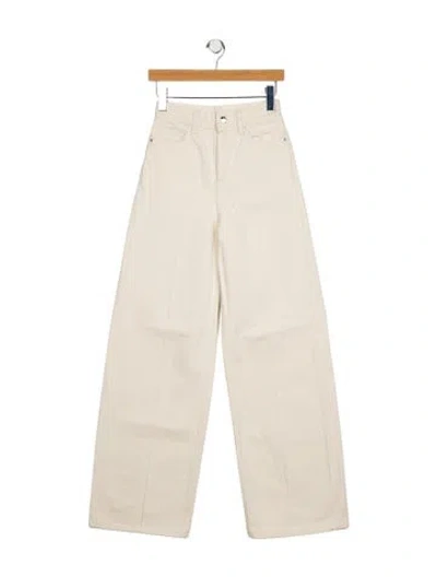 Pre-owned Totême High-rise Wide Leg Jeans W/ Tags In White