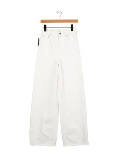 Pre-owned Totême High-rise Wide Leg Jeans In White