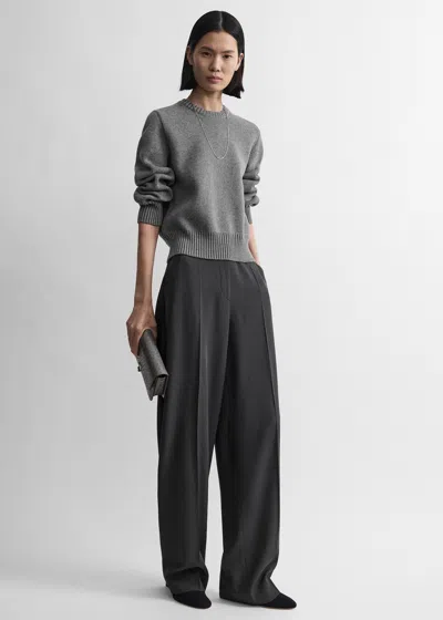Totême High-waist Trousers Washed Black