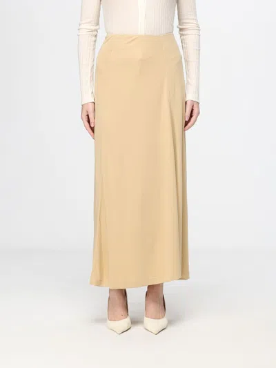 Totême Toteme High-waisted Slim Fit Midi Skirt In Jersey With Elastic Waist In Multi