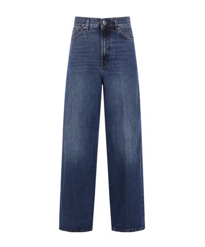Totême High-waisted Straight-leg Jeans In Blue