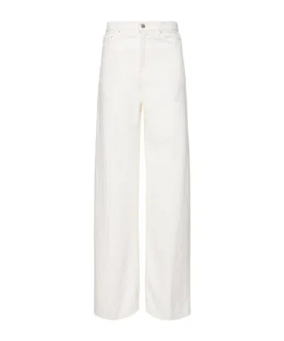 Totême High-waisted Wide-leg Jeans In White